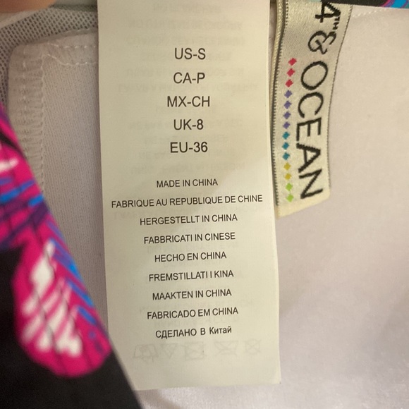 Colorful Floral Tankini *NWT* size S by 24th & Ocean - Picture 5 of 7